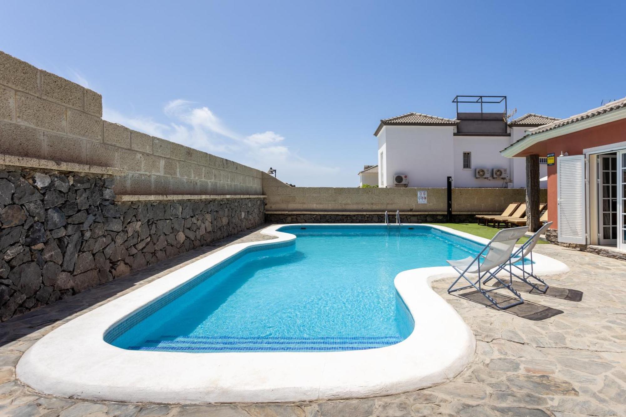 Villa Chloe Costa Adeje Tenerifesummervillas Giant Private Pool 11 Meters Long Extérieur photo